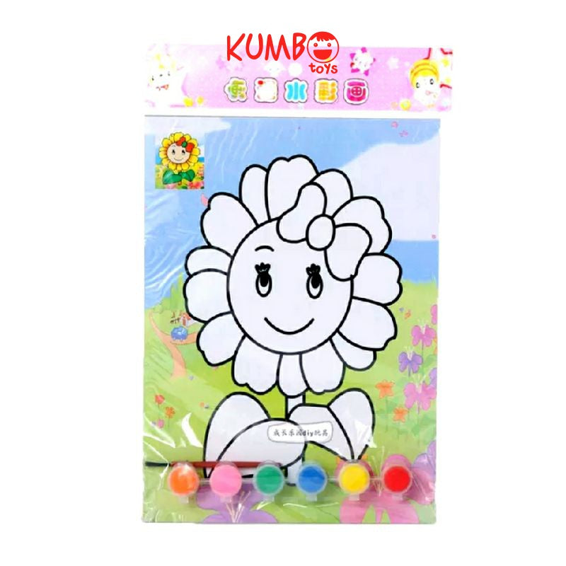 Mainan Edukasi Anak DIY Mewarnai dengan Cat Air Hampers Souvenir Ulang Tahun