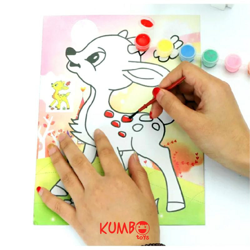 Mainan Edukasi Anak DIY Mewarnai dengan Cat Air Hampers Souvenir Ulang Tahun