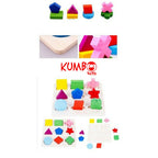 Mainan Edukasi Puzzle Kayu 3D Mencocokan Bentuk