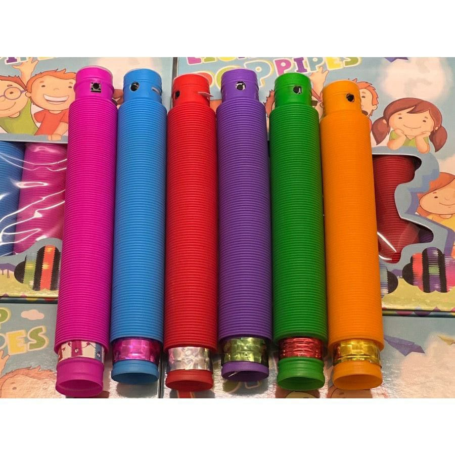 Mainan POP LIGHT LED | SELANG NYALA | PIPA NYALA FIDGET TUBES SENSORY TOYS