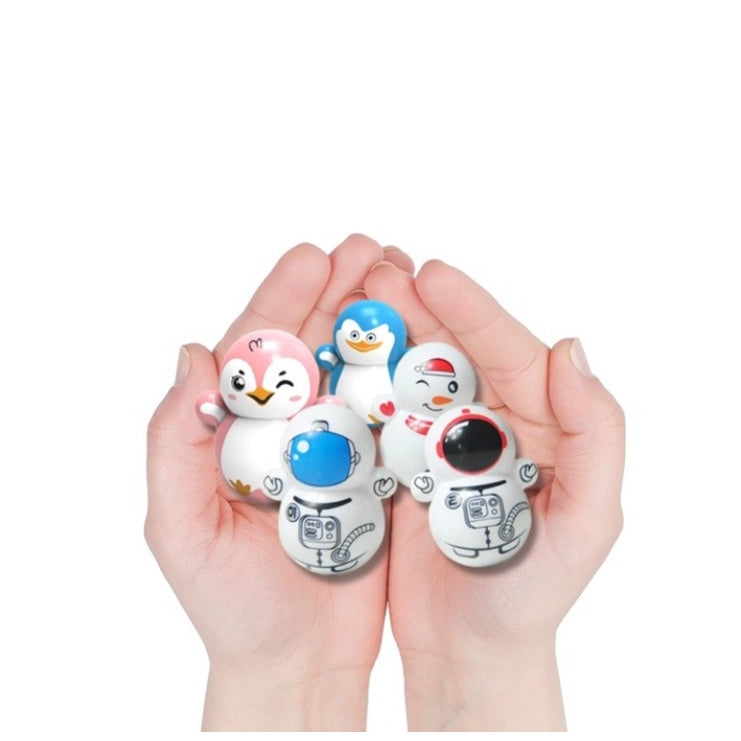 Mini Tumbler Goyang Karakter Boneka Stress Relief Toy Kartun Lucu Mainan Anak