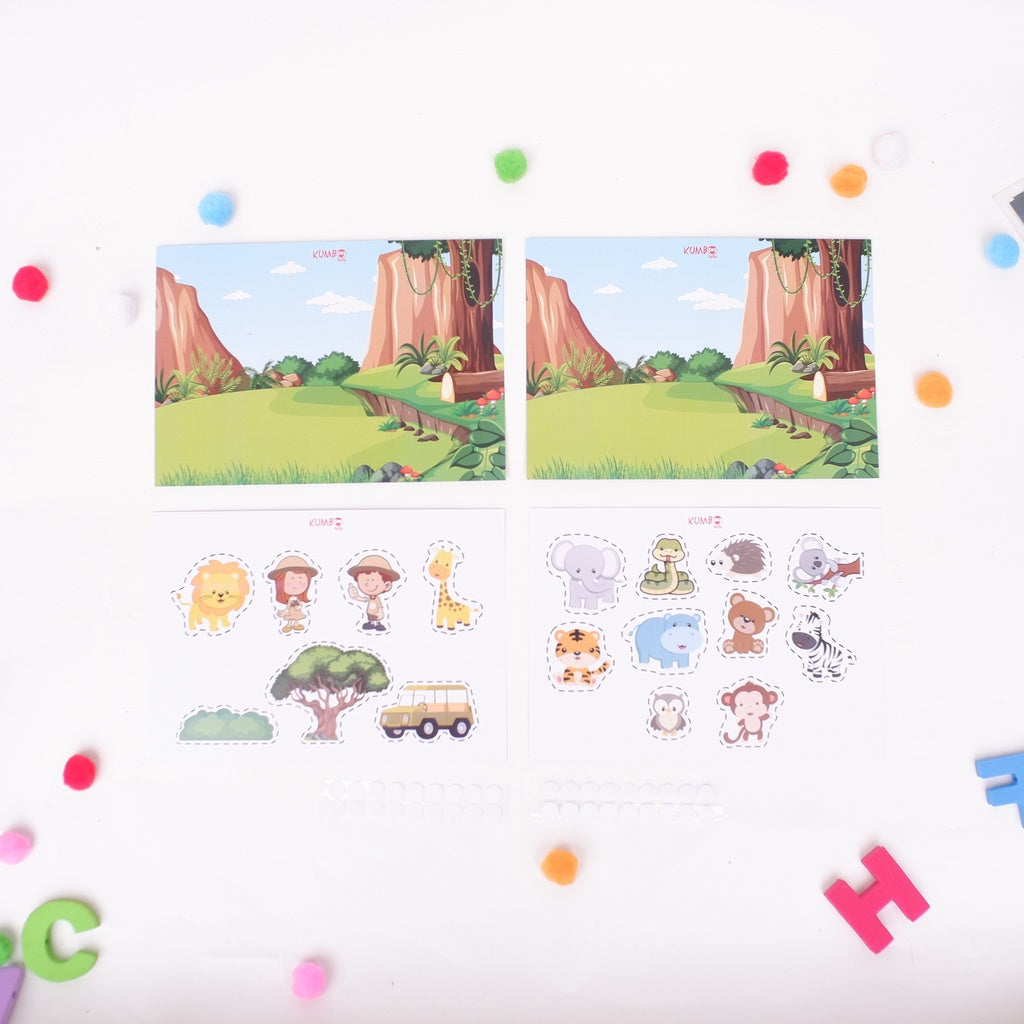 Mainan Edukasi Menggunting dan Menempel Cut and Paste