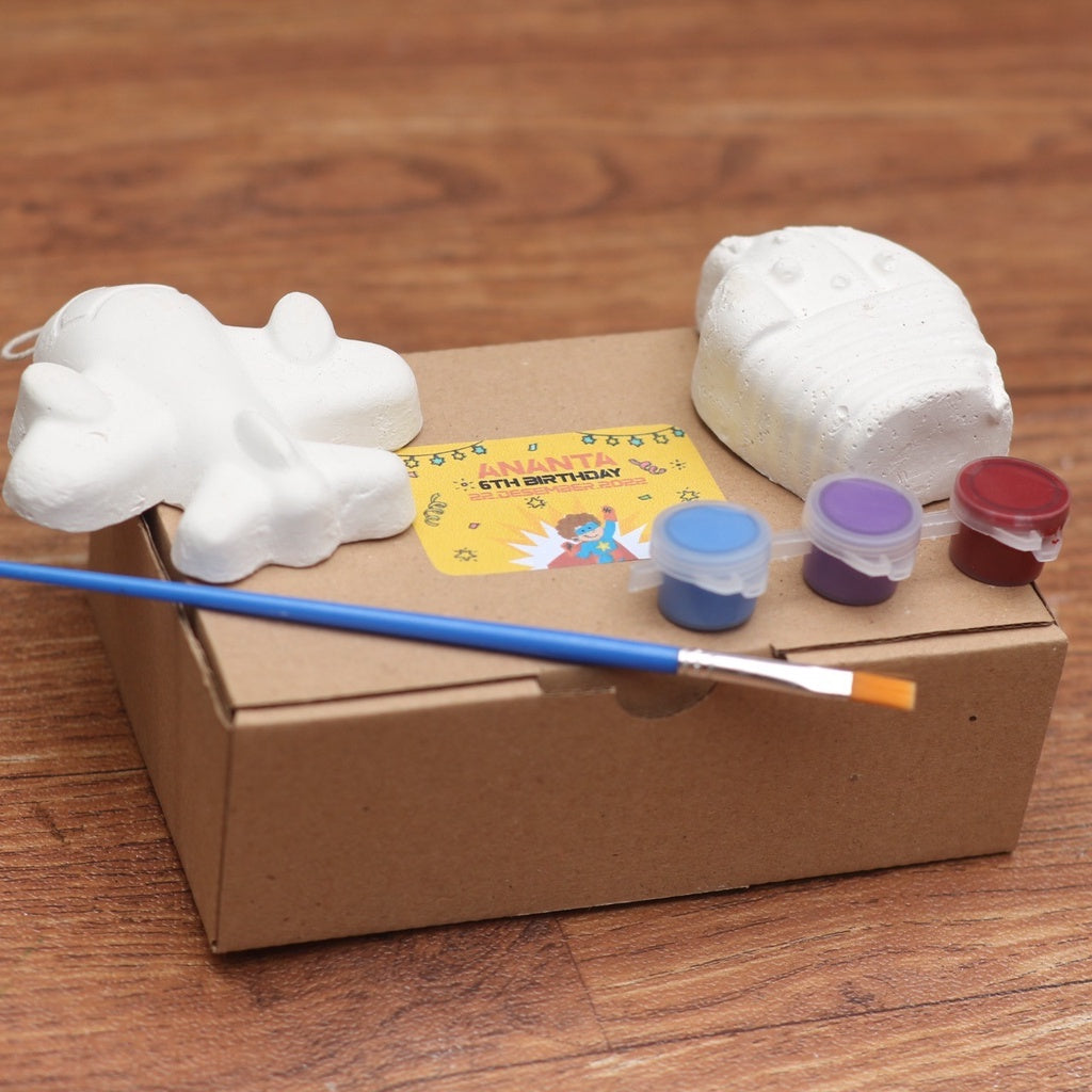 Mainan Edukasi Anak DIY Painting Gypsum Kit Mewarnai Patung Lukis Gypsum