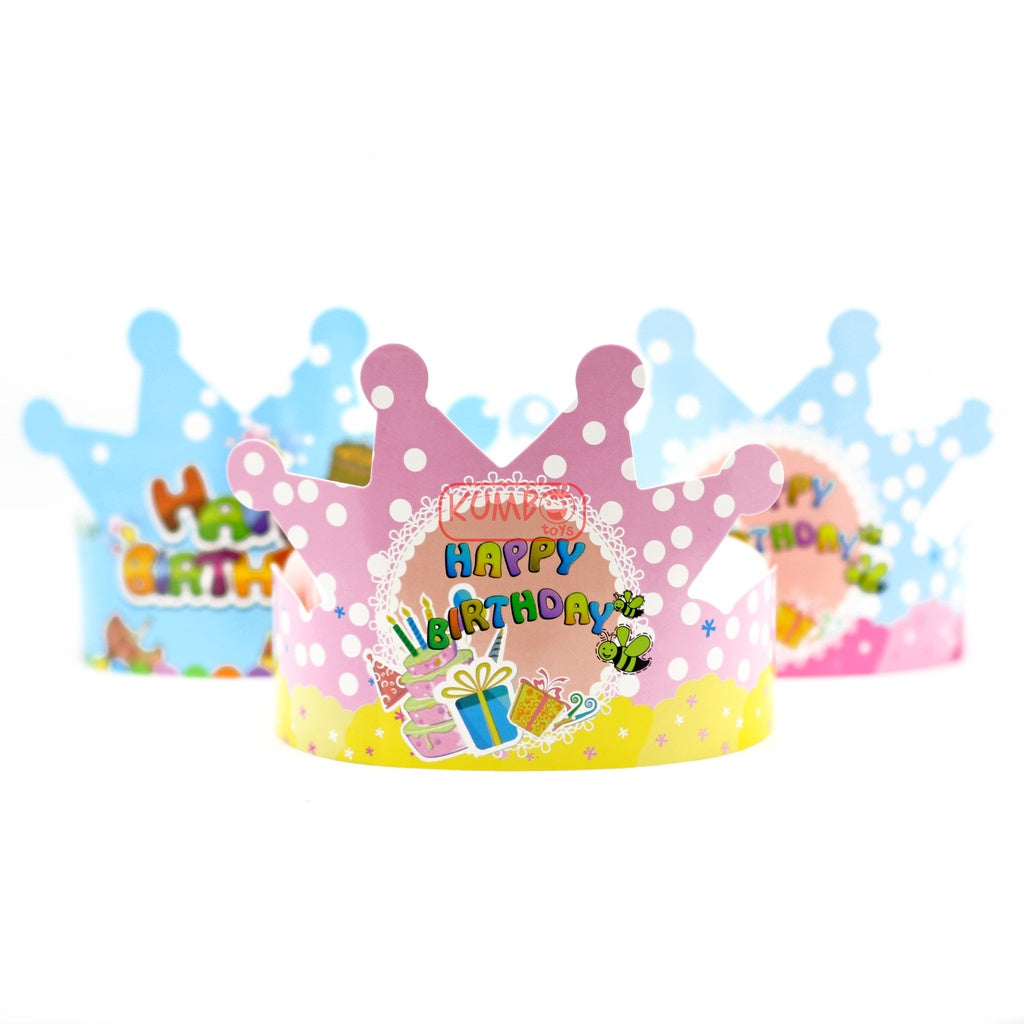 Topi Ulang Tahun Lingkar Mahkota Happy Birthday Crown Glossy Dekorasi Pesta