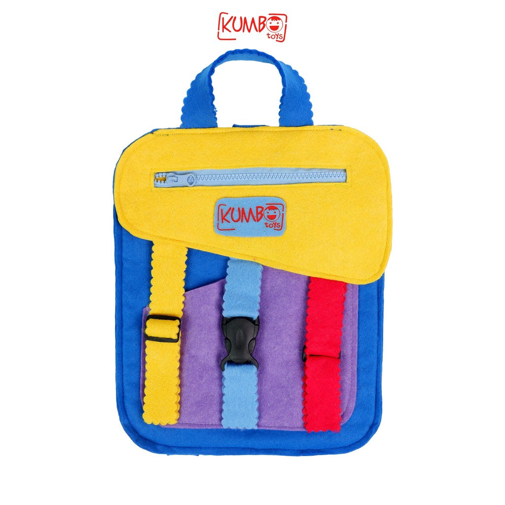 Mainan Edukasi Anak Busy Bag Ransel Montessori Play Life Skill Activity