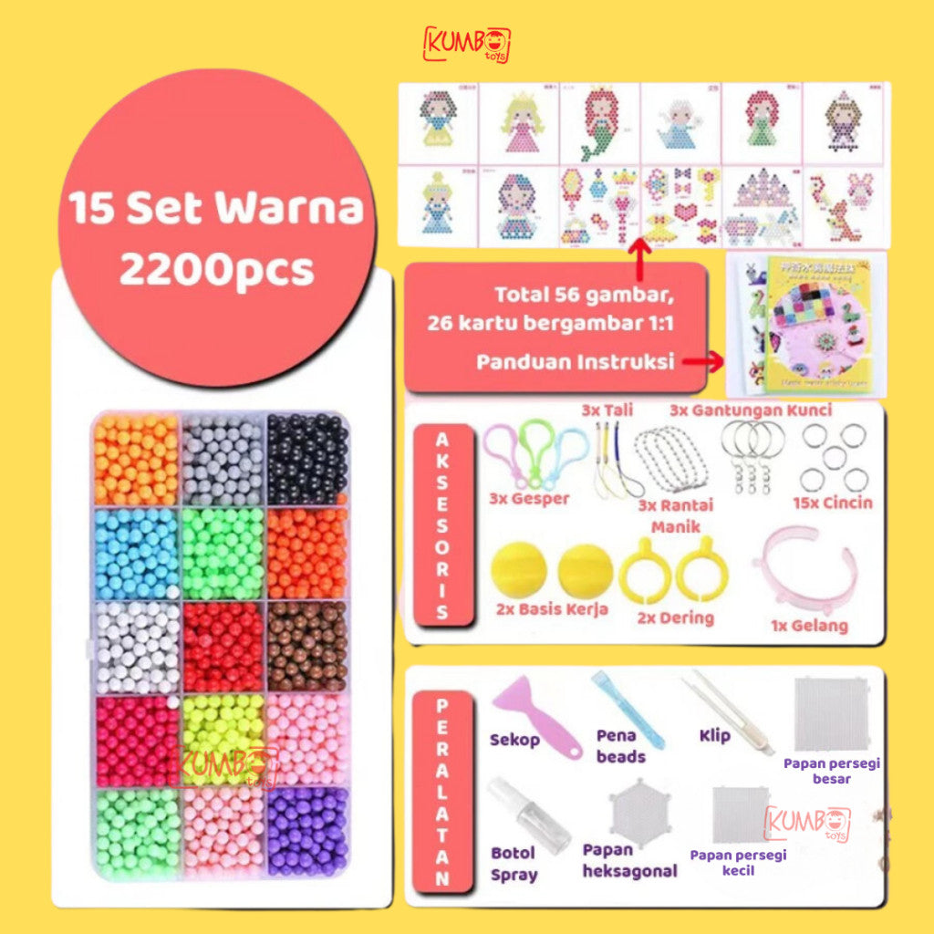 Mainan Edukasi Anak DIY Water Beads Set Magic Beads Mist Kerajinan Tangan