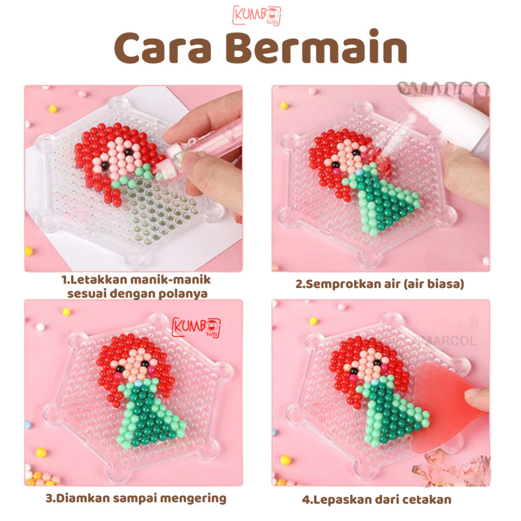Mainan Edukasi Anak DIY Water Beads Set Magic Beads Mist Kerajinan Tangan
