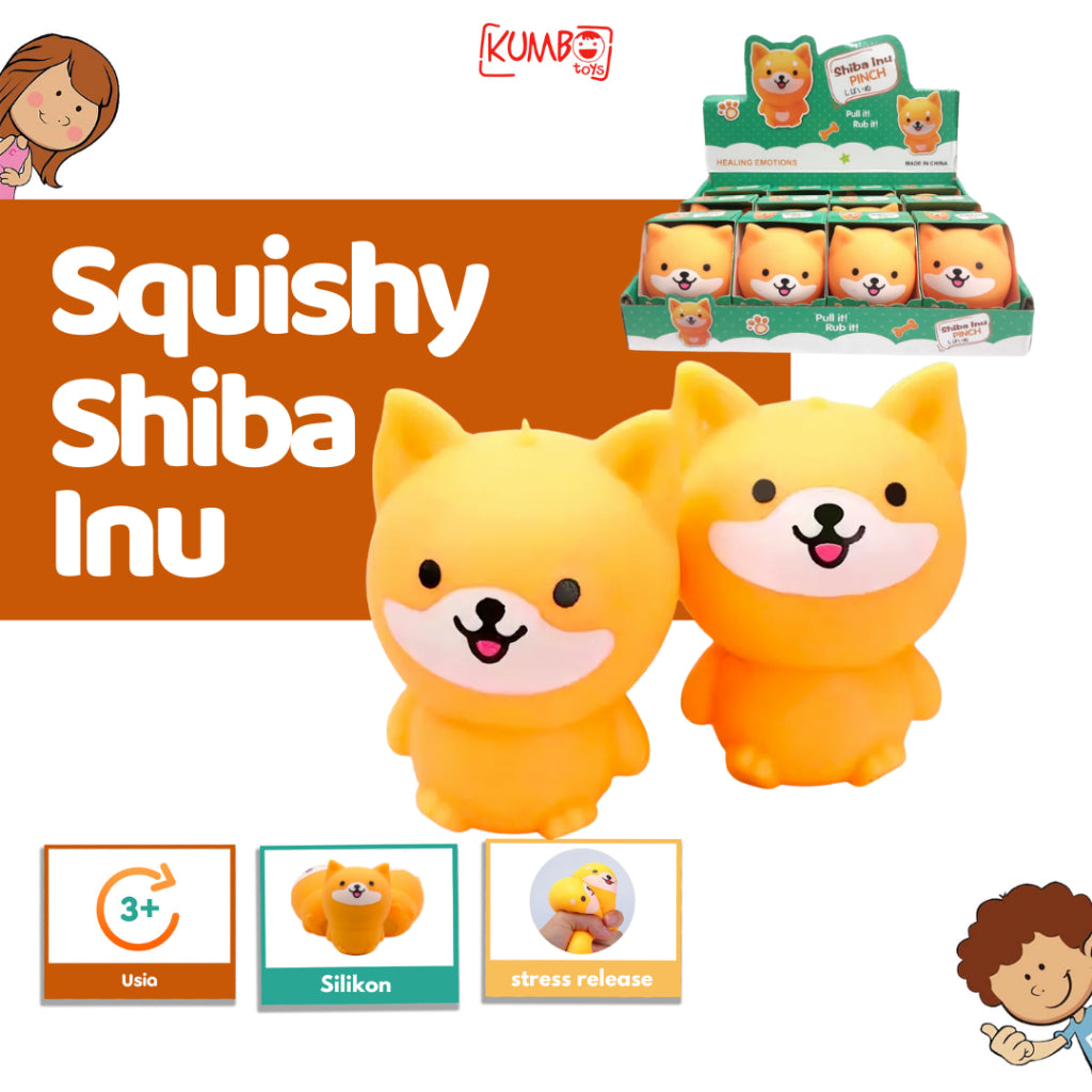 Mainan Squishy Anjing Shiba Inu Decompression Stress Mainan Squeeze