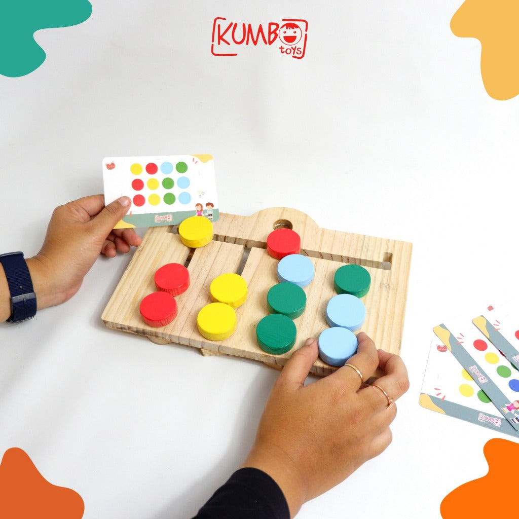 Mainan Edukasi Papan Kayu Anak Sorting Board Mainan Montessori/ Mainan Papan Edukasi Color And Sorting Shape