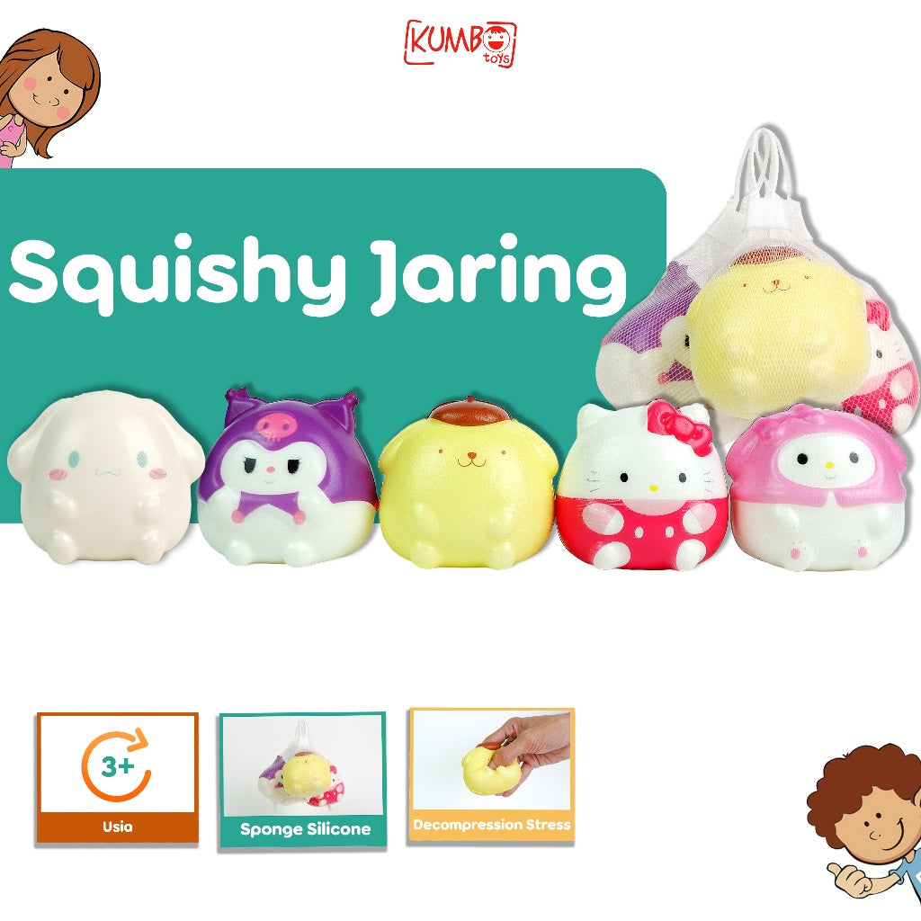 Mainan Edukasi Anak Squishy Jaring Squeeze Decompression Pinch