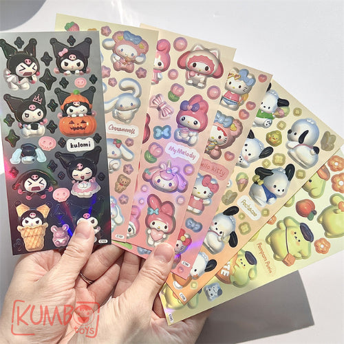 Mainan Edukasi Anak STICKER SANRIO Stiker 3D Karakter