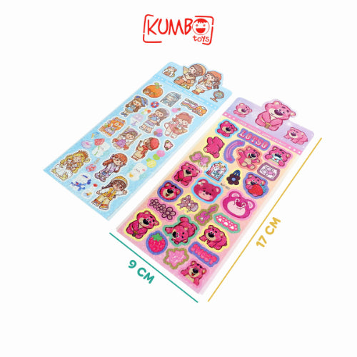 Mainan Edukasi Anak Sticker Hologram Karakter