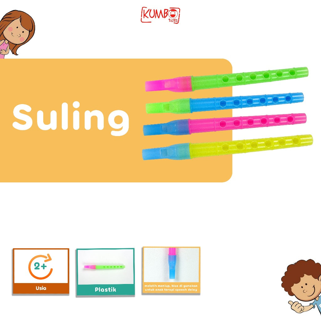 Mainan Edukasi Anak Melatih Speech Delay Seruling/Suling
