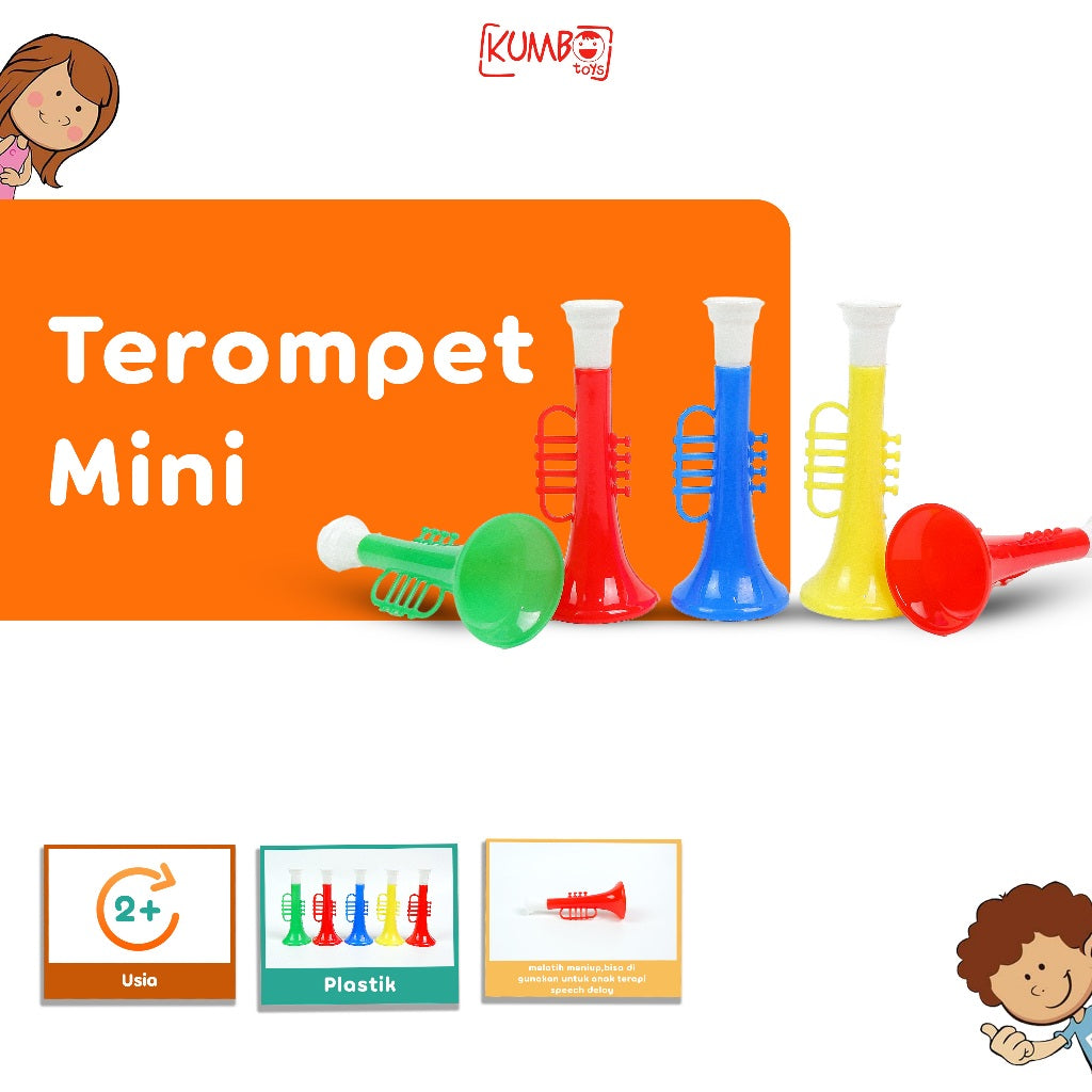 Mainan Edukasi Anak Speech Delay Terompet Mini