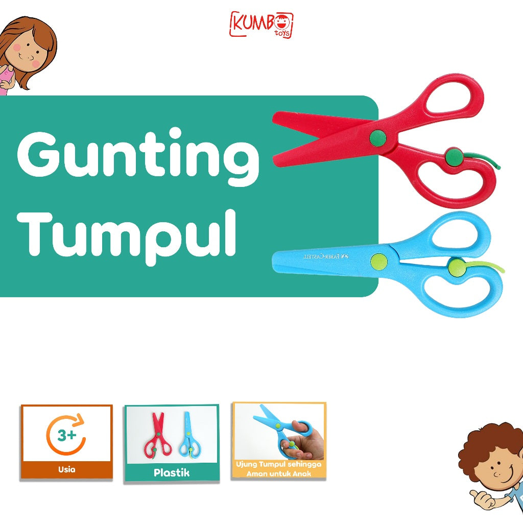 Gunting Kertas Anak Gunting Anak Ujung Tumpul Scissors Kids Faber Castell